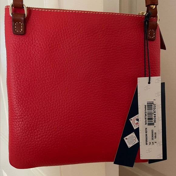 Dooney & Bourke Boston Red Sox Pebble Triple-Zip Core Crossbody Purse, NWT - Picture 5 of 6